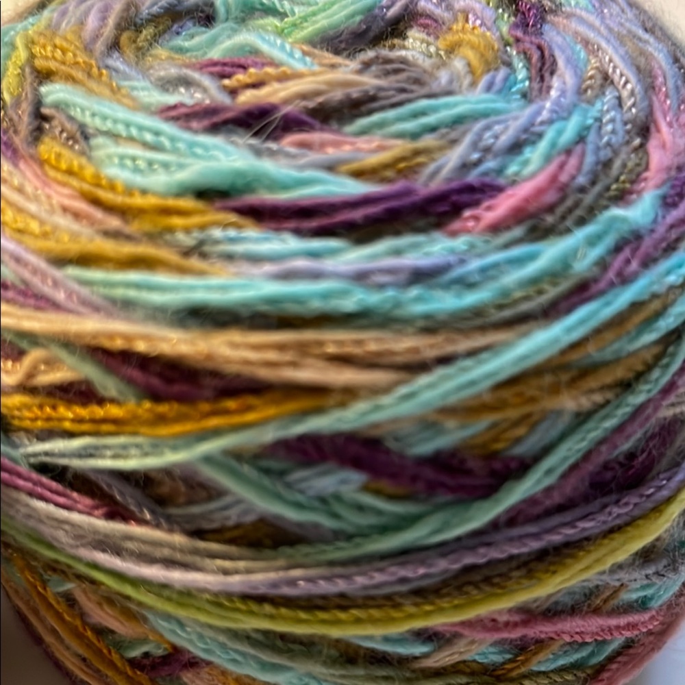 Hand Dyed Multicolor Cotton Sock Yarn Balls - Picture 2 of 2